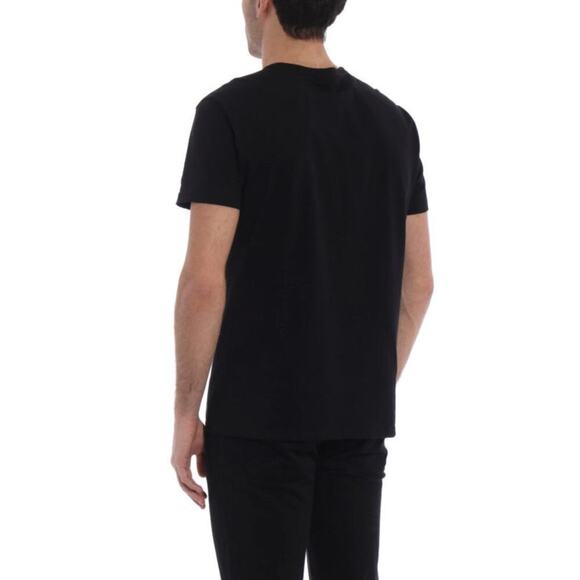 Alexander McQueen Split Skull Men’s T-Shirt Black Made in Italy Cotton Size XXL - Picture 2 of 10